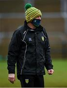 1 November 2020; Donegal manager Declan Bonner prior to the Ulster GAA Football Senior Championship Quarter-Final match between Donegal and Tyrone at Pairc MacCumhaill in Ballybofey, Donegal. Photo by Harry Murphy/Sportsfile