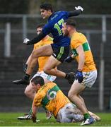 1 November 2020; Tommy Conroy of Mayo after scoring his side's first goal during the Connacht GAA Football Senior Championship Quarter-Final match between Leitrim and Mayo at Avantcard Páirc Sean Mac Diarmada in Carrick-on-Shannon, Leitrim. Photo by Ramsey Cardy/Sportsfile