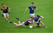 1 November 2020; Liam Coleman of Wexford in action against David Devereaux of Wicklow during the Leinster GAA Football Senior Championship Round 1 match between Wexford and Wicklow at Chadwicks Wexford Park in Wexford. Photo by Piaras Ó Mídheach/Sportsfile