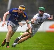 1 November 2020; Daniel Staunton of Wicklow in action against David Slattery of Kildare during the Christy Ring Cup Round 2A match between Kildare and Wicklow at St Conleth's Park in Newbridge, Kildare. Photo by Sam Barnes/Sportsfile