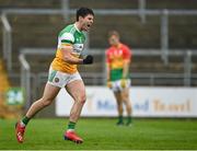 1 November 2020; Bernard Allen of Offaly celebrates after scoring his side's third goal during the Leinster GAA Football Senior Championship Round 1 match between Offaly and Carlow at Bord na Mona O'Connor Park in Tullamore, Offaly. Photo by Seb Daly/Sportsfile