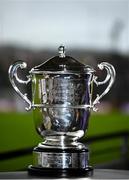 1 November 2020; A view of the Anglo Celt Cup prior to the Ulster GAA Football Senior Championship Quarter-Final match between Derry and Armagh at Celtic Park in Derry. Photo by David Fitzgerald/Sportsfile