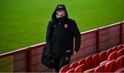 1 November 2020; Armagh manager Kieran McGeeney arrives prior to the Ulster GAA Football Senior Championship Quarter-Final match between Derry and Armagh at Celtic Park in Derry. Photo by David Fitzgerald/Sportsfile
