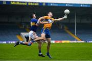 1 November 2020; Cillian Brennan of Clare in action against Michael Quinlivan of Tipperary during the Munster GAA Football Senior Championship Quarter-Final match between Tipperary and Clare at Semple Stadium in Thurles, Tipperary. Photo by Diarmuid Greene/Sportsfile