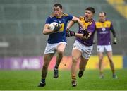 1 November 2020; Pádraig O'Toole of Wicklow in action against Eoin Porter of Wexford during the Leinster GAA Football Senior Championship Round 1 match between Wexford and Wicklow at Chadwicks Wexford Park in Wexford. Photo by Piaras Ó Mídheach/Sportsfile
