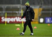 1 November 2020; Donegal manager Declan Bonner prior to the Ulster GAA Football Senior Championship Quarter-Final match between Donegal and Tyrone at Pairc MacCumhaill in Ballybofey, Donegal. Photo by Harry Murphy/Sportsfile