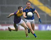 1 November 2020; Dean Healy of Wicklow in action against Donal Shanley of Wexford during the Leinster GAA Football Senior Championship Round 1 match between Wexford and Wicklow at Chadwicks Wexford Park in Wexford. Photo by Piaras Ó Mídheach/Sportsfile