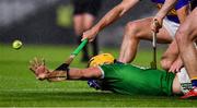 1 November 2020; Tom Morrissey of Limerick passes the sliotar under pressure during the Munster GAA Hurling Senior Championship Semi-Final match between Tipperary and Limerick at Páirc Uí Chaoimh in Cork. Photo by Ray McManus/Sportsfile