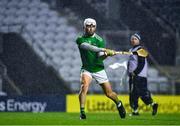 1 November 2020; Aaron Gillane of Limerick scores his side's second goal from a penalty past Brian Hogan of Tipperary during the Munster GAA Hurling Senior Championship Semi-Final match between Tipperary and Limerick at Páirc Uí Chaoimh in Cork. Photo by Daire Brennan/Sportsfile