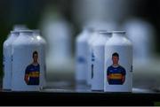 1 November 2020; The Tipperary team bottles with their head shots on them ahead of the Munster GAA Hurling Senior Championship Semi-Final match between Tipperary and Limerick at Páirc Uí Chaoimh in Cork. Photo by Daire Brennan/Sportsfile