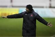 1 November 2020; Dundalk interim head coach Filippo Giovagnoli during the SSE Airtricity League Premier Division match between St. Patrick's Athletic and Dundalk at Richmond Park in Dublin. Photo by Michael P Ryan/Sportsfile