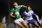 31 October 2020; Sean O’Dea of Limerick in action against Brian Looby of Waterford during the Munster GAA Football Senior Championship Quarter-Final match between Waterford and Limerick at Fraher Field in Dungarvan, Waterford. Photo by Matt Browne/Sportsfile