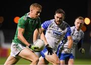 31 October 2020; Killian Ryan of Limerick in action against Sean O'Donovan of Waterford during the Munster GAA Football Senior Championship Quarter-Final match between Waterford and Limerick at Fraher Field in Dungarvan, Waterford. Photo by Matt Browne/Sportsfile