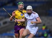 31 October 2020; Shane Cooney of Galway in action against Conor McDonald of Wexford during the Leinster GAA Hurling Senior Championship Semi-Final match between Galway and Wexford at Croke Park in Dublin. Photo by Ray McManus/Sportsfile