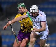 31 October 2020; Shane Cooney of Galway in action against Conor McDonald of Wexford during the Leinster GAA Hurling Senior Championship Semi-Final match between Galway and Wexford at Croke Park in Dublin. Photo by Ray McManus/Sportsfile