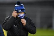 31 October 2020; Waterford manager Liam Cahill puts on his facemask after the Munster GAA Hurling Senior Championship Semi-Final match between Cork and Waterford at Semple Stadium in Thurles, Tipperary. Photo by Brendan Moran/Sportsfile
