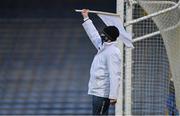 31 October 2020; An umpire waves a white flag to indicate a point during the Munster GAA Hurling Senior Championship Semi-Final match between Cork and Waterford at Semple Stadium in Thurles, Tipperary. Photo by Brendan Moran/Sportsfile