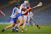 31 October 2020; Jack O'Connor of Cork is tackled by Kevin Moran, left, and Shane Fives of Waterford during the Munster GAA Hurling Senior Championship Semi-Final match between Cork and Waterford at Semple Stadium in Thurles, Tipperary. Photo by Brendan Moran/Sportsfile