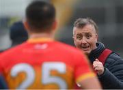 1 November 2020; Carlow manager Niall Carew following the Leinster GAA Football Senior Championship Round 1 match between Offaly and Carlow at Bord na Mona O'Connor Park in Tullamore, Offaly. Photo by Seb Daly/Sportsfile