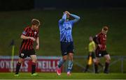 31 October 2020; Yousef Mahdy of UCD reacts to a missed chance during the SSE Airtricity League First Division Play-off Semi-Final match between UCD and Longford Town at the UCD Bowl in Belfield, Dublin. Photo by Sam Barnes/Sportsfile