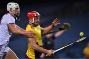 31 October 2020; Lee Chin of Wexford in action against Gearóid McInerney of Galway during the Leinster GAA Hurling Senior Championship Semi-Final match between Galway and Wexford at Croke Park in Dublin. Photo by Ray McManus/Sportsfile