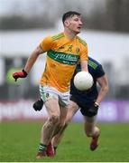 1 November 2020; Shane Quinn of Leitrim during the Connacht GAA Football Senior Championship Quarter-Final match between Leitrim and Mayo at Avantcard Páirc Sean Mac Diarmada in Carrick-on-Shannon, Leitrim. Photo by Ramsey Cardy/Sportsfile