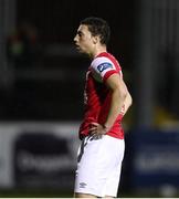 1 November 2020; Jordan Gibson of St Patrick's Athletic during the SSE Airtricity League Premier Division match between St. Patrick's Athletic and Dundalk at Richmond Park in Dublin. Photo by Michael P Ryan/Sportsfile