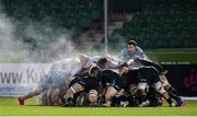 2 November 2020: A general view of a scrum during the Guinness PRO14 match between Glasgow Warriors and Leinster at Scotstoun Stadium in Glasgow, Scotland. Photo by Ross Parker/Sportsfile