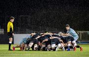 2 November 2020: Luke McGrath of Leinster prepares to put into the scrum during the Guinness PRO14 match between Glasgow Warriors and Leinster at Scotstoun Stadium in Glasgow, Scotland. Photo by Ross Parker/Sportsfile