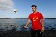 3 November 2020; Wexford hurler Lee Chin, pictured, and Tipperary hurler Seamus Callanan hit the campaign trail as they kicked off NOW TV’s Hurl v Hurley campaign which will see the nation vote on what is the definitive term for a hurler’s most prized possession! The two All-Stars will spend the next week canvassing the Irish public to decide what it is we should call a camán with Lee backing Hurl and Séamus putting his support behind Hurley. The result of the poll will be revealed to the public on November 12th. To have your say visit HurlvHurley.com where you can cast your vote right now! Pictured is Wexford hurler Lee Chin at Faythe Harriers GAA Club in Wexford. Photo by Ramsey Cardy/Sportsfile