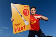 3 November 2020; Wexford hurler Lee Chin, pictured, and Tipperary hurler Seamus Callanan hit the campaign trail as they kicked off NOW TV’s Hurl v Hurley campaign which will see the nation vote on what is the definitive term for a hurler’s most prized possession! The two All-Stars will spend the next week canvassing the Irish public to decide what it is we should call a camán with Lee backing Hurl and Séamus putting his support behind Hurley. The result of the poll will be revealed to the public on November 12th. To have your say visit HurlvHurley.com where you can cast your vote right now! Pictured is Wexford hurler Lee Chin at Faythe Harriers GAA Club in Wexford. Photo by Ramsey Cardy/Sportsfile