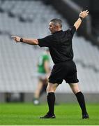 1 November 2020; Referee Liam Gordon during the Munster GAA Hurling Senior Championship Semi-Final match between Tipperary and Limerick at Páirc Uí Chaoimh in Cork. Photo by Brendan Moran/Sportsfile
