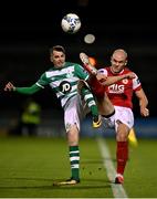 4 November 2020; Sean Kavanagh of Shamrock Rovers in action against Georgie Kelly of St Patrick's Athletic during the SSE Airtricity League Premier Division match between Shamrock Rovers and St Patrick's Athletic at Tallaght Stadium in Dublin. Photo by Seb Daly/Sportsfile