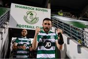 4 November 2020; Danny Lafferty of Shamrock Rovers celebrates following the SSE Airtricity League Premier Division match between Shamrock Rovers and St Patrick's Athletic at Tallaght Stadium in Dublin. Photo by Stephen McCarthy/Sportsfile