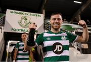 4 November 2020; Jack Byrne of Shamrock Rovers celebrates following the SSE Airtricity League Premier Division match between Shamrock Rovers and St Patrick's Athletic at Tallaght Stadium in Dublin. Photo by Stephen McCarthy/Sportsfile