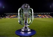 4 November 2020; A general view of the SSE Airtricity League Premier Division trophy prior to the SSE Airtricity League Premier Division match between Shamrock Rovers and St Patrick's Athletic at Tallaght Stadium in Dublin. Photo by Stephen McCarthy/Sportsfile