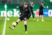 5 November 2020; David McMillan of Dundalk in the warm-up prior to the UEFA Europa League Group B match between SK Rapid Wien and Dundalk at Allianz Stadion in Vienna, Austria. Photo by Vid Ponikvar/Sportsfile