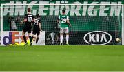 5 November 2020; Aaron McCarey of Dundalk after conceding a fourth goal, scored by Yusuf Demir of SK Rapid Wien, during the UEFA Europa League Group B match between SK Rapid Wien and Dundalk at Allianz Stadion in Vienna, Austria. Photo by Vid Ponikvar/Sportsfile