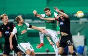 5 November 2020; Maximilian Hofmann of SK Rapid Wien in action against Daniel Cleary of Dundalk during the UEFA Europa League Group B match between SK Rapid Wien and Dundalk at Allianz Stadion in Vienna, Austria. Photo by Vid Ponikvar/Sportsfile