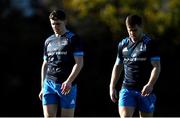 6 November 2020; Cormac Foley, left, and Luke McGrath during Leinster Rugby squad training at UCD in Dublin. Photo by Ramsey Cardy/Sportsfile