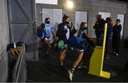6 November 2020; Tipperary players sanitise their hands when entering Parnell Park prior to the TG4 All-Ireland Senior Ladies Football Championship Round 2 match between Monaghan and Tipperary at Parnell Park in Dublin. Photo by Eóin Noonan/Sportsfile