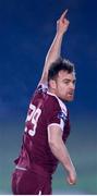 6 November 2020; Vinny Faherty of Galway United celebrates after scoring his side's first goal during the SSE Airtricity League First Division Play-off Final match between Galway United and Longford Town at the UCD Bowl in Belfield, Dublin. Photo by Stephen McCarthy/Sportsfile