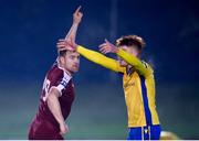 6 November 2020; Vinny Faherty of Galway United celebrates after scoring his side's first goal during the SSE Airtricity League First Division Play-off Final match between Galway United and Longford Town at the UCD Bowl in Belfield, Dublin. Photo by Stephen McCarthy/Sportsfile