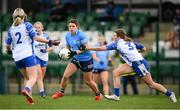7 November 2020; Noelle Healy of Dublin in action against Rebecca Casey of Waterford during the TG4 All-Ireland Senior Ladies Football Championship Round 2 match between Dublin and Waterford at Baltinglass GAA Club in Baltinglass, Wicklow. Photo by Stephen McCarthy/Sportsfile
