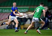 7 November 2020; Michael Quinlivan of Tipperary in action against Iain Corbett of Limerick during the Munster GAA Football Senior Championship Semi-Final match between Limerick and Tipperary at LIT Gaelic Grounds in Limerick. Photo by Piaras Ó Mídheach/Sportsfile