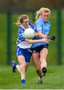 7 November 2020; Carla Rowe of Dublin in action against Aileen Wall of Waterford during the TG4 All-Ireland Senior Ladies Football Championship Round 2 match between Dublin and Waterford at Baltinglass GAA Club in Baltinglass, Wicklow. Photo by Stephen McCarthy/Sportsfile