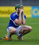 7 November 2020; A dejected Aaron Dunphy of Laois after the GAA Hurling All-Ireland Senior Championship Qualifier Round 1 match between Clare and Laois at UPMC Nowlan Park in Kilkenny. Photo by Brendan Moran/Sportsfile
