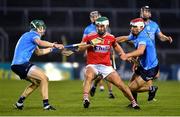 7 November 2020; Shane Kingston of Cork in action against James Madden, left, and Paddy Smyth of Dublin during the GAA Hurling All-Ireland Senior Championship Qualifier Round 1 match between Dublin and Cork at Semple Stadium in Thurles, Tipperary. Photo by Daire Brennan/Sportsfile