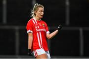 7 November 2020; Saoirse Noonan of Cork celebrates after scoring a late point during the TG4 All-Ireland Senior Ladies Football Championship Round 2 match between Cork and Kerry at Austin Stack Park in Tralee, Kerry. Photo by Eóin Noonan/Sportsfile