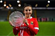 7 November 2020; Melissa Duggan of Cork accepts the Player of the Match award following the TG4 All-Ireland Ladies Senior Football Championship Fixture between Cork and Kerry, at Austin Stack Park, Tralee, Kerry. Photo by Eóin Noonan/Sportsfile